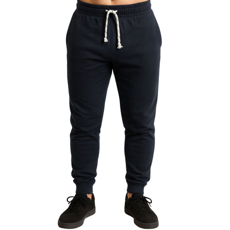 Mens Navy Skinny Track Pants - Slim Cuff Gym Trackies/Sport Joggers