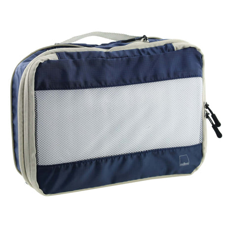 Milleni Compact Electrolight Packing Cubes Travel Space Saving Bags in Grey