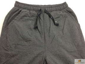 Mens TRACK PANTS Plain Striped Trousers Gym Sport Fleece Sweat Pants Tracksuit - Plain Charcoal (Summer Weight SW33) - XL