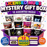 Licensed Mug Mystery Gift Box (Ceramic Coffee/Tea Mugs) - 12 Assorted Licensed Designs!
