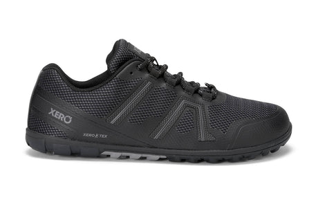 Xero Mens Mesa Trail WP Barefoot Trail Running Shoes - Black (Waterproof Zero Drop Sneakers/Runners)