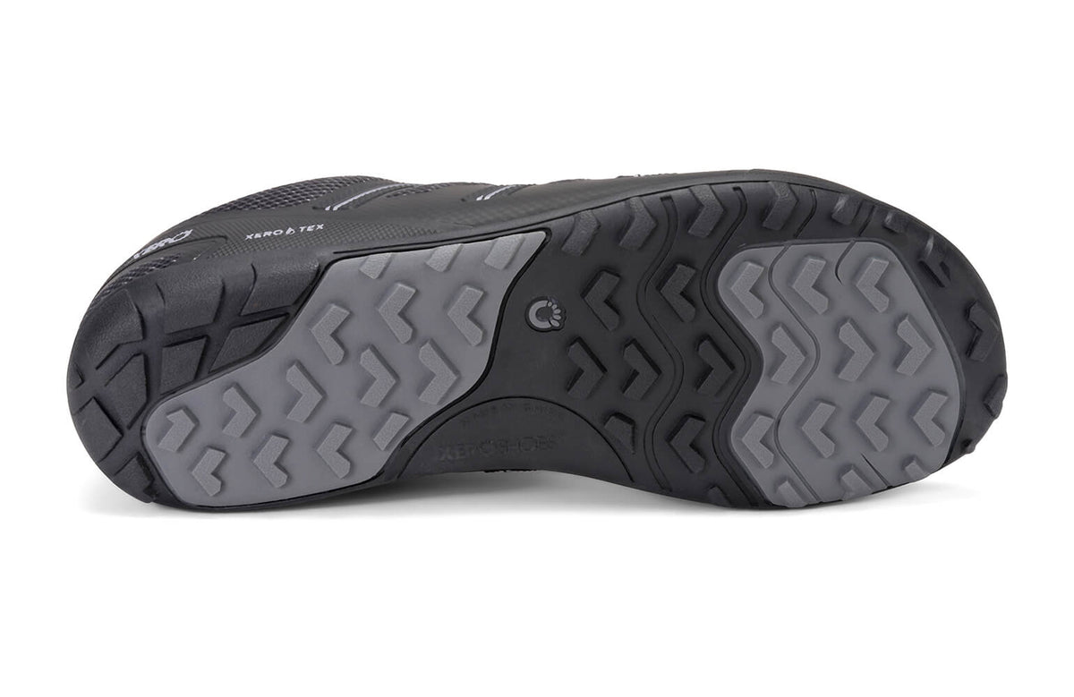Xero Mens Mesa Trail WP Barefoot Trail Running Shoes - Black (Waterproof Zero Drop Sneakers/Runners)