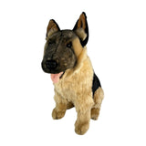 Bocchetta Major 38cm Sitting German Shepherd Plush Toy - Black Face (Realistic Stuffed Animal Dog Gift)