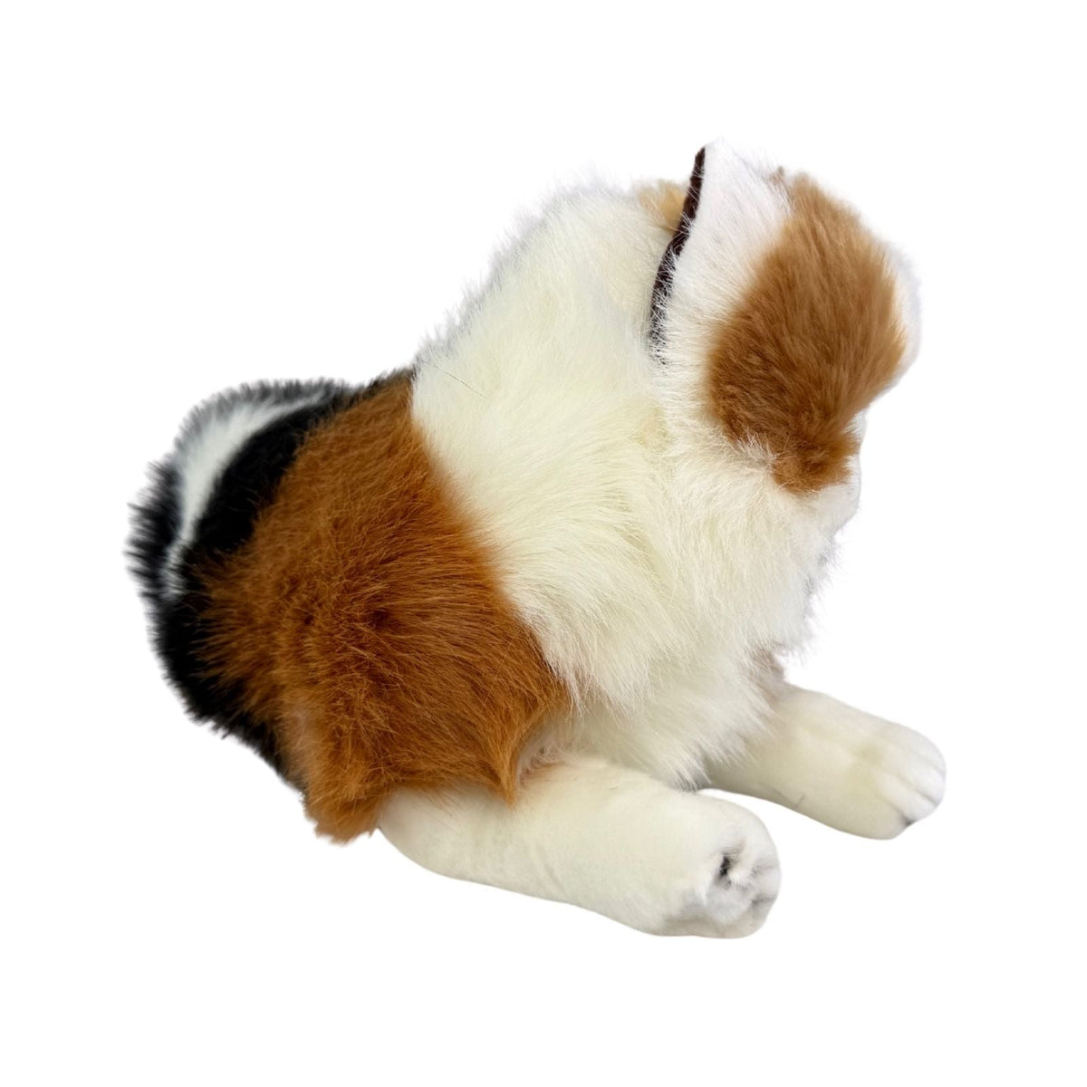 Bocchetta Marmalade 38cm Lying Calico Cat Plush Toy (Realistic Stuffed Animal Cat Gift)