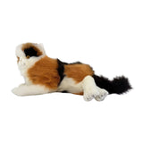 Bocchetta Marmalade 38cm Lying Calico Cat Plush Toy (Realistic Stuffed Animal Cat Gift)