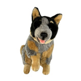 Bocchetta Marshall 30cm Sitting Blue Heeler Cattle Dog Plush Toy (Australian Stuffed Animal Gift)