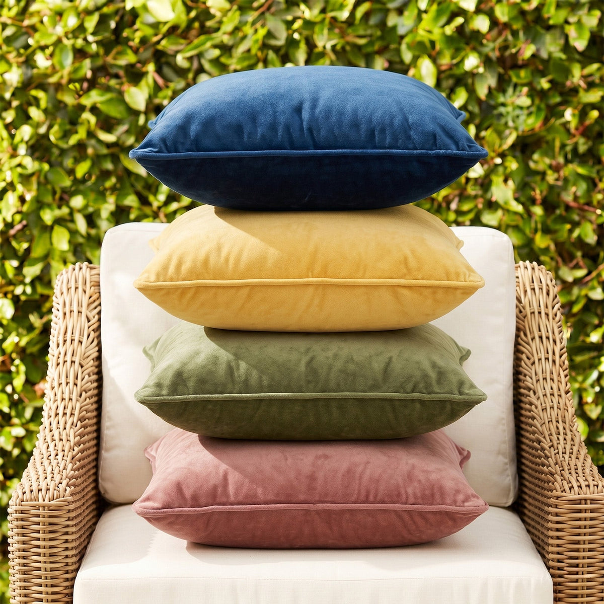 2x Renee Taylor Icon Velvet Cushion - Emerald (Rectangle Decorative Throw Pillow Twin Pack - 30 x 50cm)