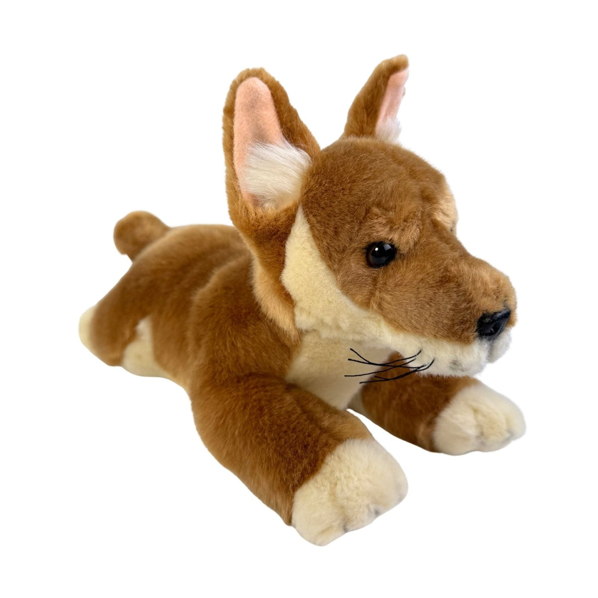 Bocchetta Max 33cm Floppy Dingo Puppy Plush Toy - Tan (Australian Stuffed Animal Souvenir Gift)