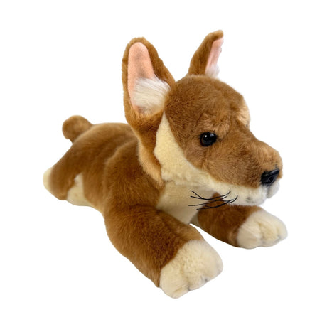 Bocchetta Max 33cm Floppy Dingo Puppy Plush Toy - Tan (Australian Stuffed Animal Souvenir Gift)