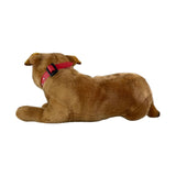 Bocchetta Merlot 35cm Lying Staffy Plush Toy - Brown (Realistic Stuffed Animal Dog Gift)