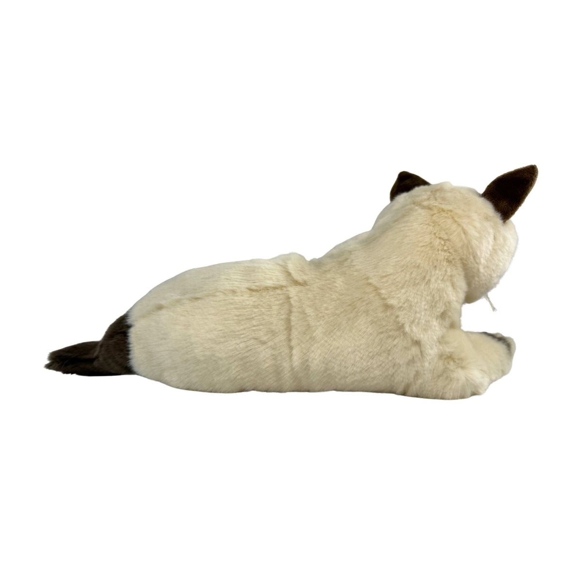 Bocchetta Mia 30cm Lying Burmese Cat Plush Toy (Realistic Stuffed Animal Cat Gift)