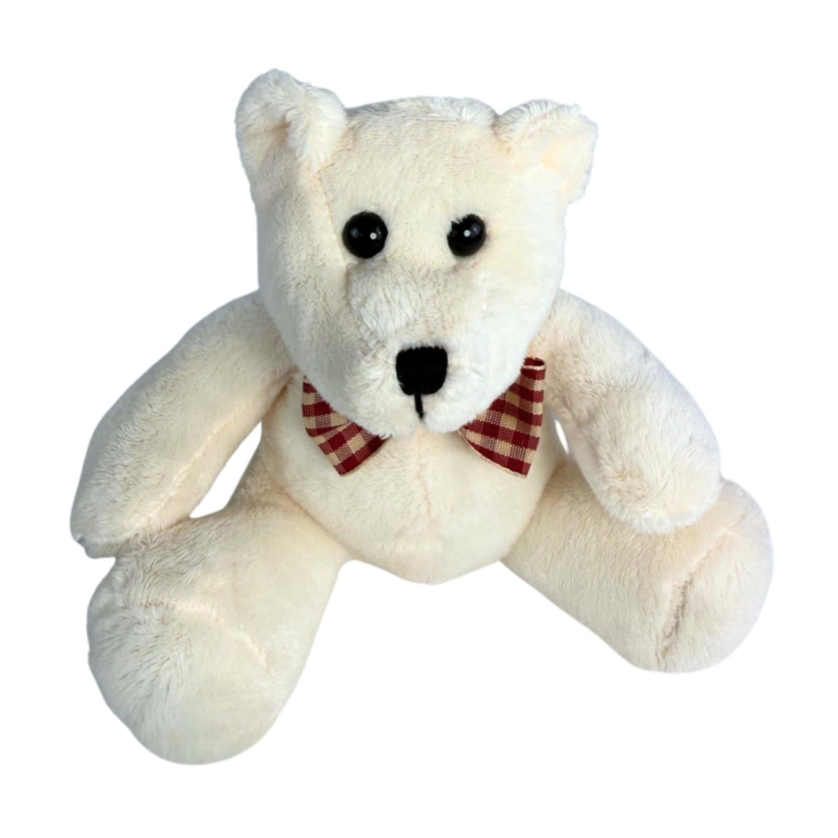 Bocchetta 12cm Mini Teddy Bear Plush Toy - Cream (Stuffed Animal Souvenir Keyring Gift)