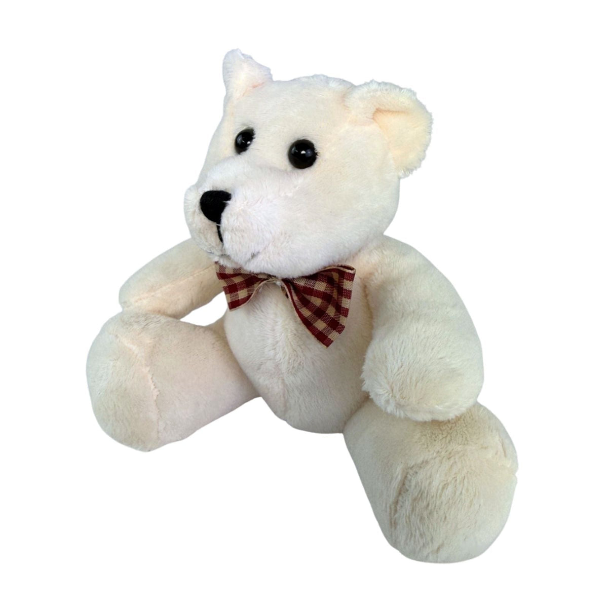 Bocchetta 12cm Mini Teddy Bear Plush Toy - Cream (Stuffed Animal Souvenir Keyring Gift)