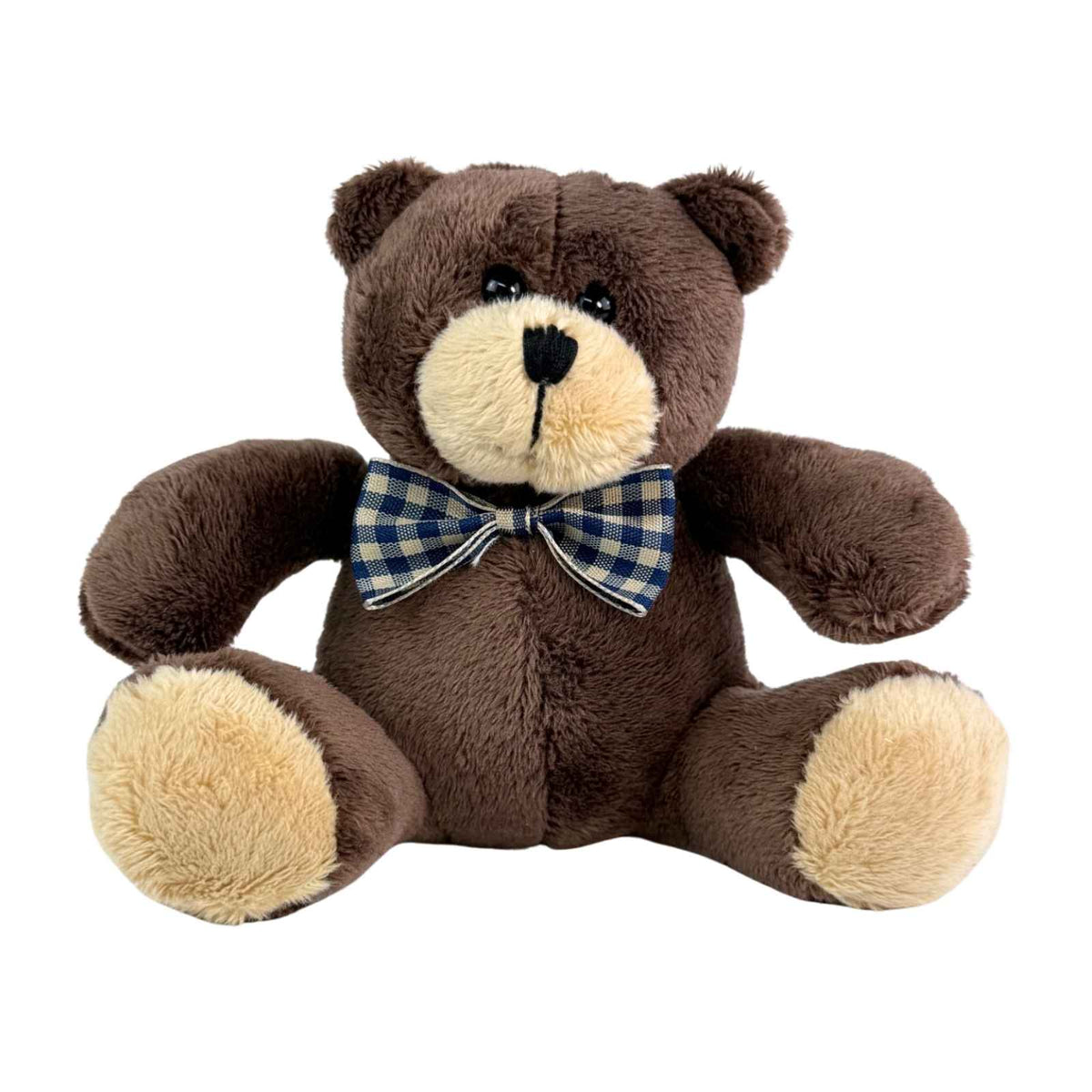 Bocchetta 12cm Mini Teddy Bear Plush Toy - Dark Brown (Stuffed Animal Souvenir Keyring Gift)