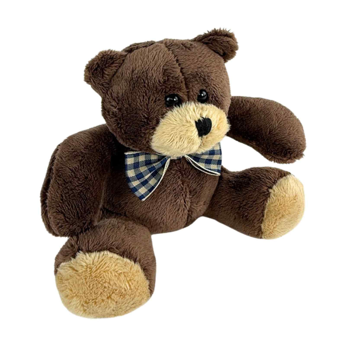 Bocchetta 12cm Mini Teddy Bear Plush Toy - Dark Brown (Stuffed Animal Souvenir Keyring Gift)
