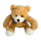 Bocchetta 12cm Mini Teddy Bear Plush Toy - Light Brown (Stuffed Animal Souvenir Keyring Gift)