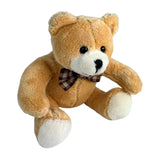 Bocchetta 12cm Mini Teddy Bear Plush Toy - Light Brown (Stuffed Animal Souvenir Keyring Gift)