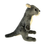 Bocchetta 13cm Mini Grey Kangaroo Plush Toy (Australian Stuffed Animal Souvenir Keyring Gift)