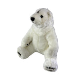 Bocchetta Minka 30cm Sitting Polar Bear Plush Toy (Realistic Stuffed Animal Wildlife Gift)