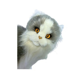 Bocchetta Missy 34cm Sitting Norwegian Forest Cat Plush Toy - Grey (Realistic Stuffed Animal Cat Gift)