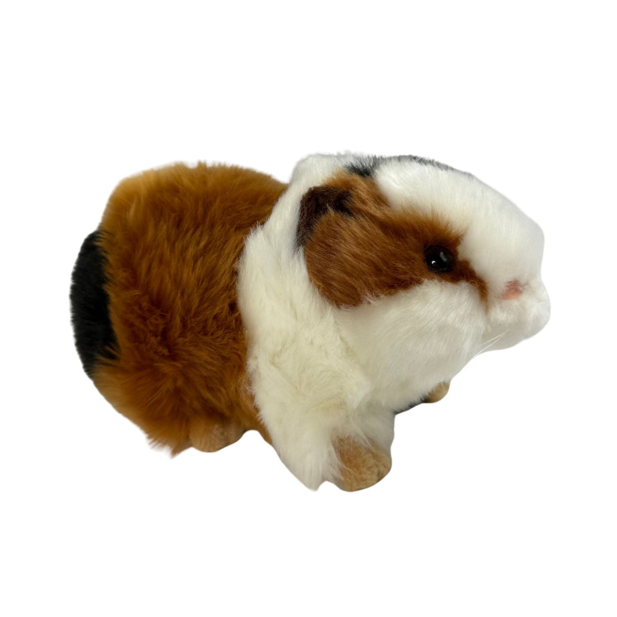 Bocchetta Mocca 10cm Standing Guinea Pig Plush Toy - Tricolour (Realistic Stuffed Animal Farm Gift)