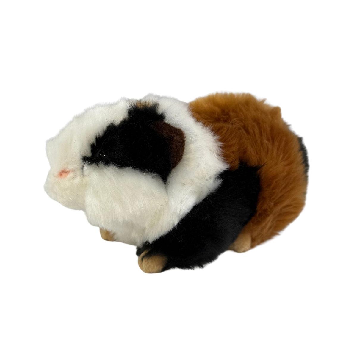 Bocchetta Mocca 10cm Standing Guinea Pig Plush Toy - Tricolour (Realistic Stuffed Animal Farm Gift)