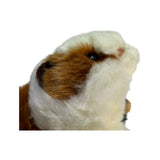 Bocchetta Mocca 10cm Standing Guinea Pig Plush Toy - Tricolour (Realistic Stuffed Animal Farm Gift)
