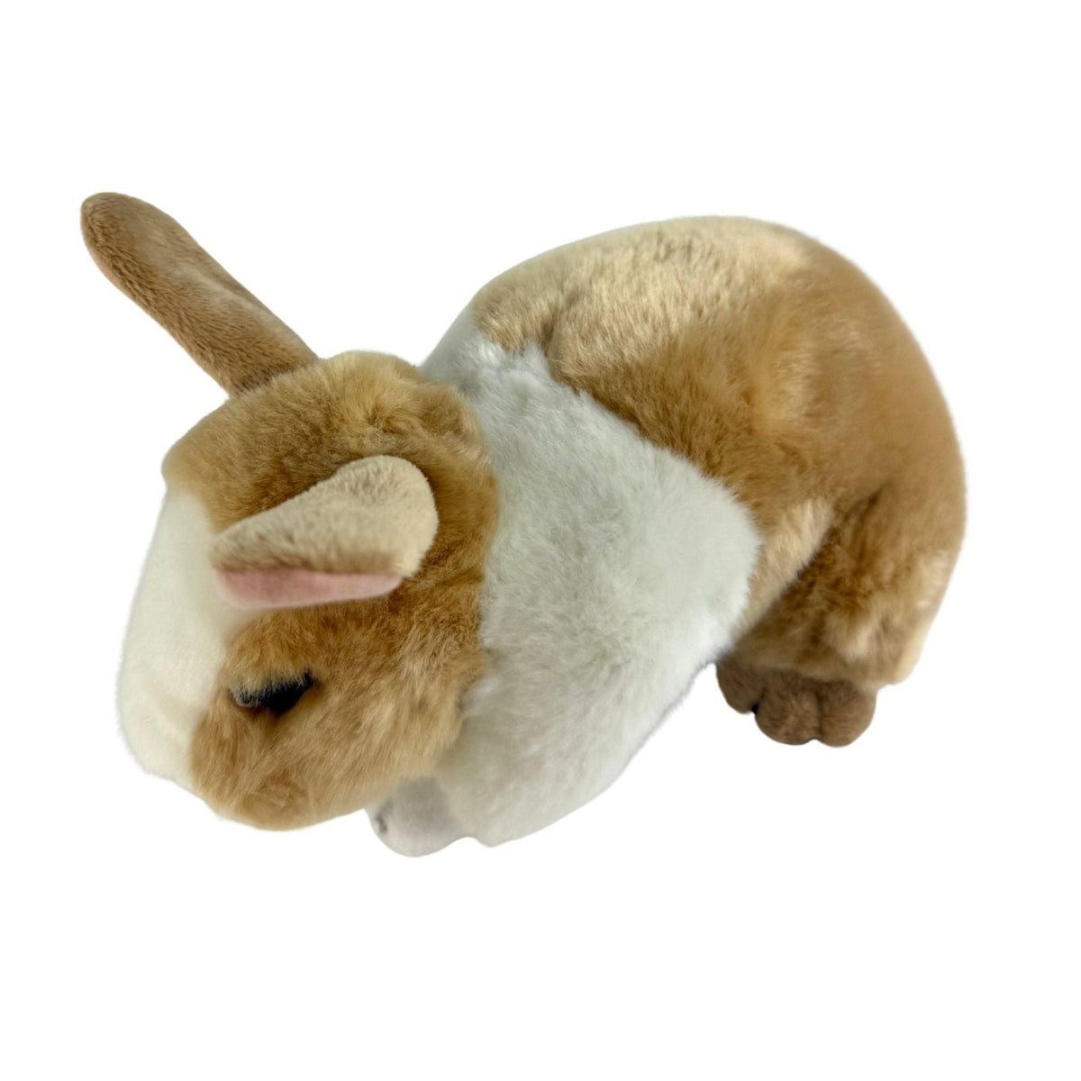 Bocchetta Mopsy 25cm Standing Bunny Rabbit Plush Toy - Brown/White (Realistic Stuffed Animal Easter Gift)