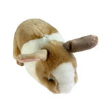 Bocchetta Mopsy 25cm Standing Bunny Rabbit Plush Toy - Brown/White (Realistic Stuffed Animal Easter Gift)
