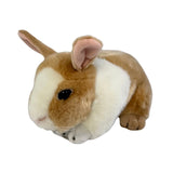 Bocchetta Mopsy 25cm Standing Bunny Rabbit Plush Toy - Brown/White (Realistic Stuffed Animal Easter Gift)