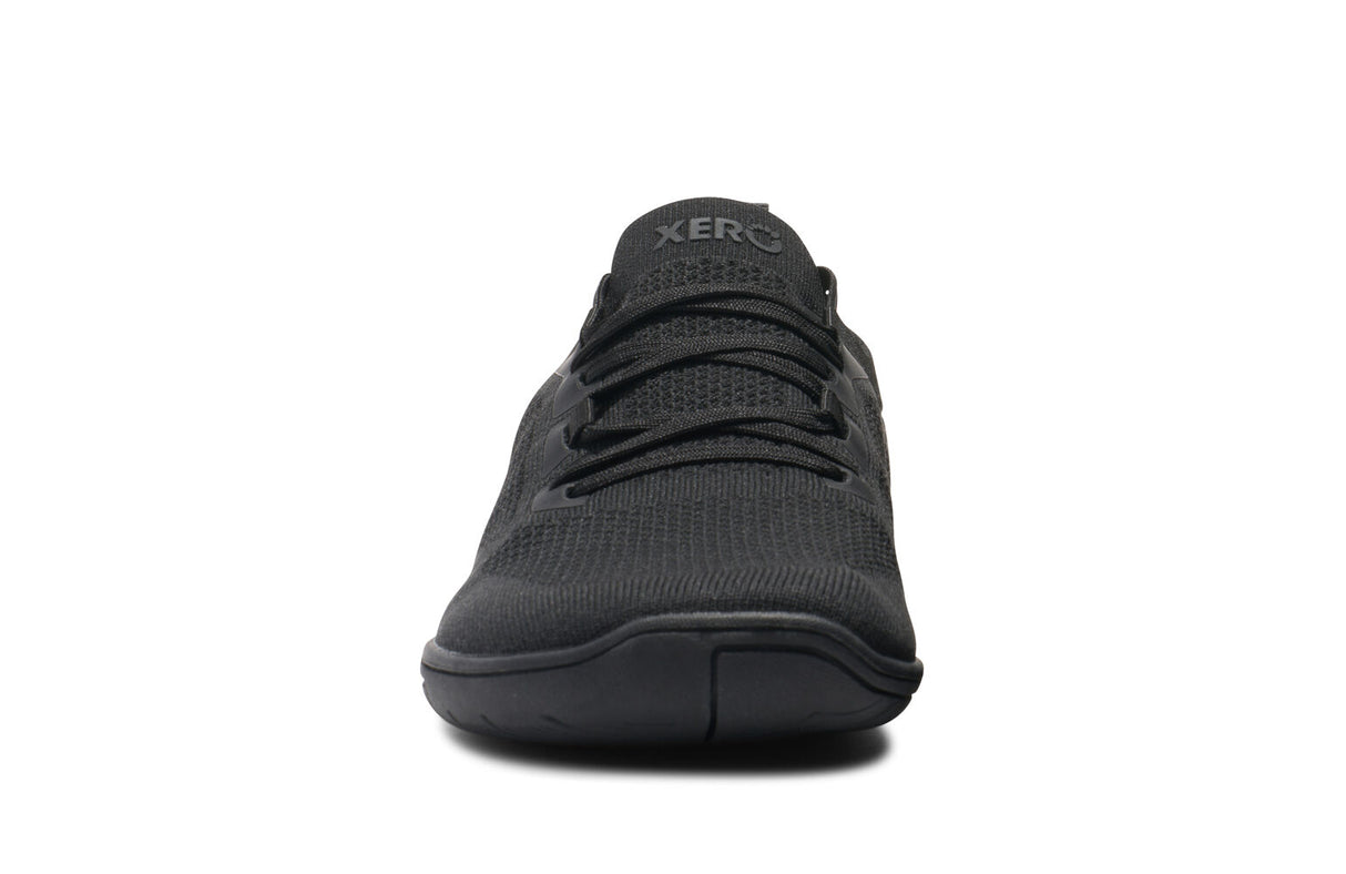 Xero Mens Nexus Knit Barefoot Shoes Zero Drop Sneakers in Black/Black