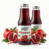 2x 1L Natures Goodness Pomegranate Cold Pressed Juice in Glass Jar - Product of Georgia