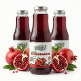 3x 1L Natures Goodness Pomegranate Cold Pressed Juice in Glass Jar - Product of Georgia
