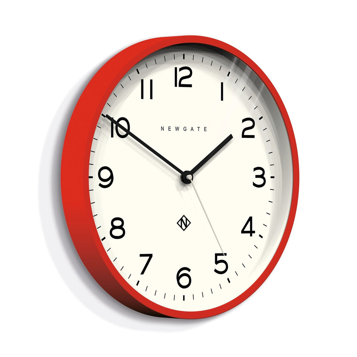 Newgate Number Three Echo Clock - Silicone Red