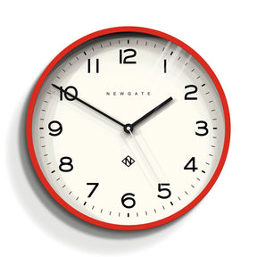 Newgate Number Three Echo Clock - Silicone Red