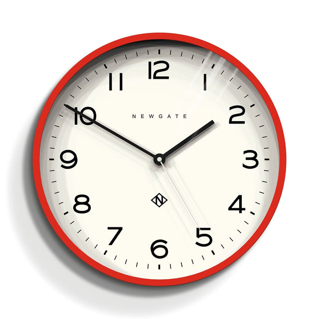 Newgate Number Three Echo Clock - Silicone Red