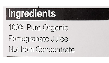 1L Cold Pressed 100% Organic Pomegranate Juice in Glass Bottle - Product of Georgia