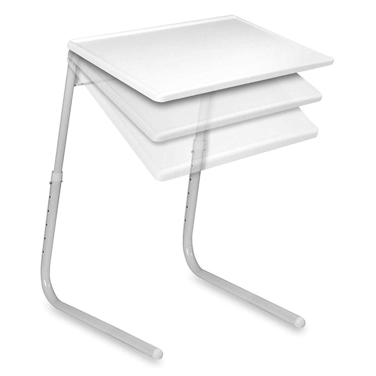 Portable Laptop/TV Dinner Table - Metal Adjustable & Folding Table