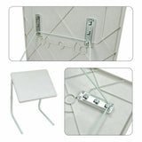 Portable Laptop/TV Dinner Table - Metal Adjustable & Folding Table