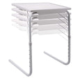 Portable Laptop/TV Dinner Table - Metal Adjustable & Folding Table