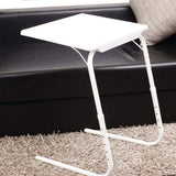 Portable Laptop/TV Dinner Table - Metal Adjustable & Folding Table