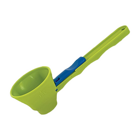 No-Spill Protein Powder Scoop & Funnel - Sliding Base Fitness Tool