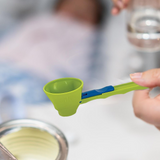 No Spill Protein Powder Scoop No Mess Fitness Workout Funnel Sliding Base Tool