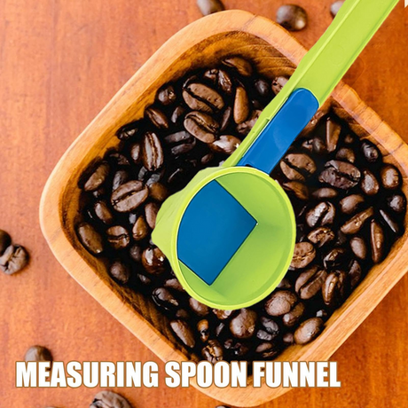 No Spill Protein Powder Scoop No Mess Fitness Workout Funnel Sliding Base Tool