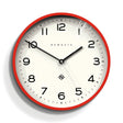 Newgate Number Three Echo Clock - Silicone Red