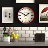 Newgate Railway Wall Clock - Red