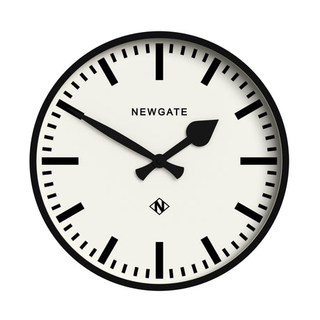 Newgate Railway Wall Clock - Black