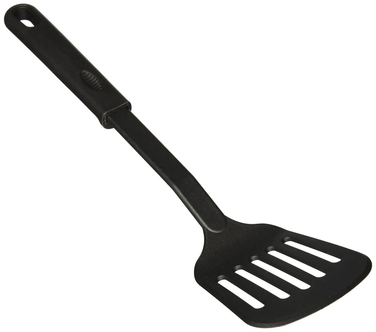 6x 32cm Nylon Slotted Non-Stick Spatula Cooking Tool Utensil in Black