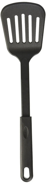 32cm Nylon Slotted Non-Stick Serving Spatula Cooking Tool Utensil in Black