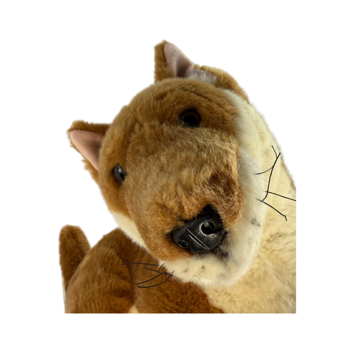 Bocchetta Nelly 40cm Lying Dingo Plush Toy - Tan (Australian Stuffed Animal Souvenir Gift)